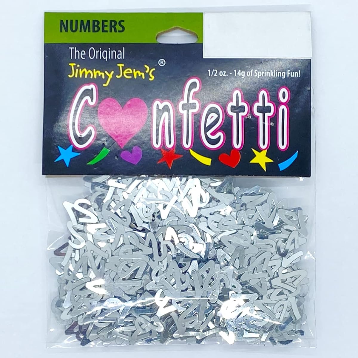 Confetti Number 21 Silver - Retail Pack #7219 QS0