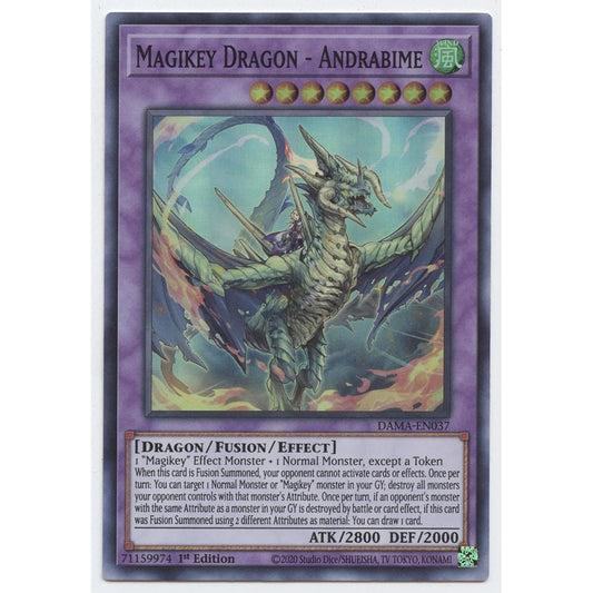 Magicy Dragon-Andra Beam-DAMA-EN037-Super Rare-First Edition.