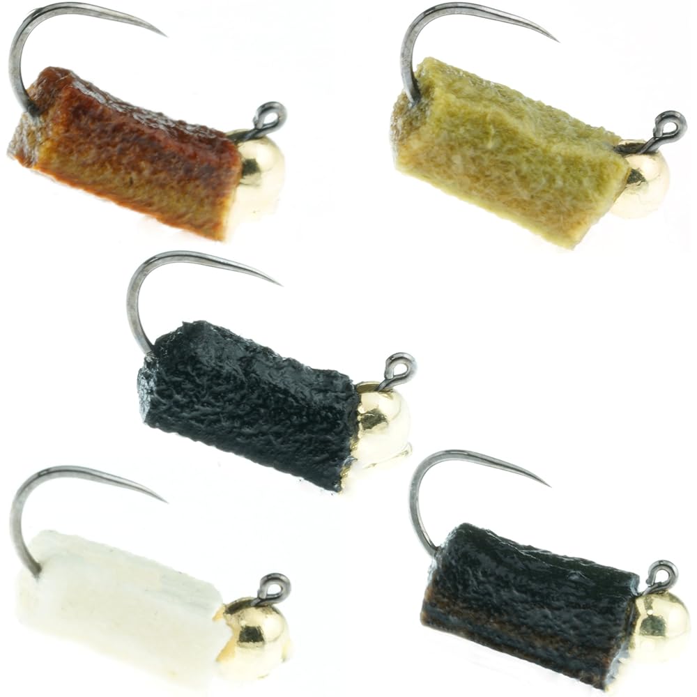 GoFly Purely Domestic Managed Fishing Area Pellet Time Bakutsuri Feather Jig M Size 5 Colors Set of 5