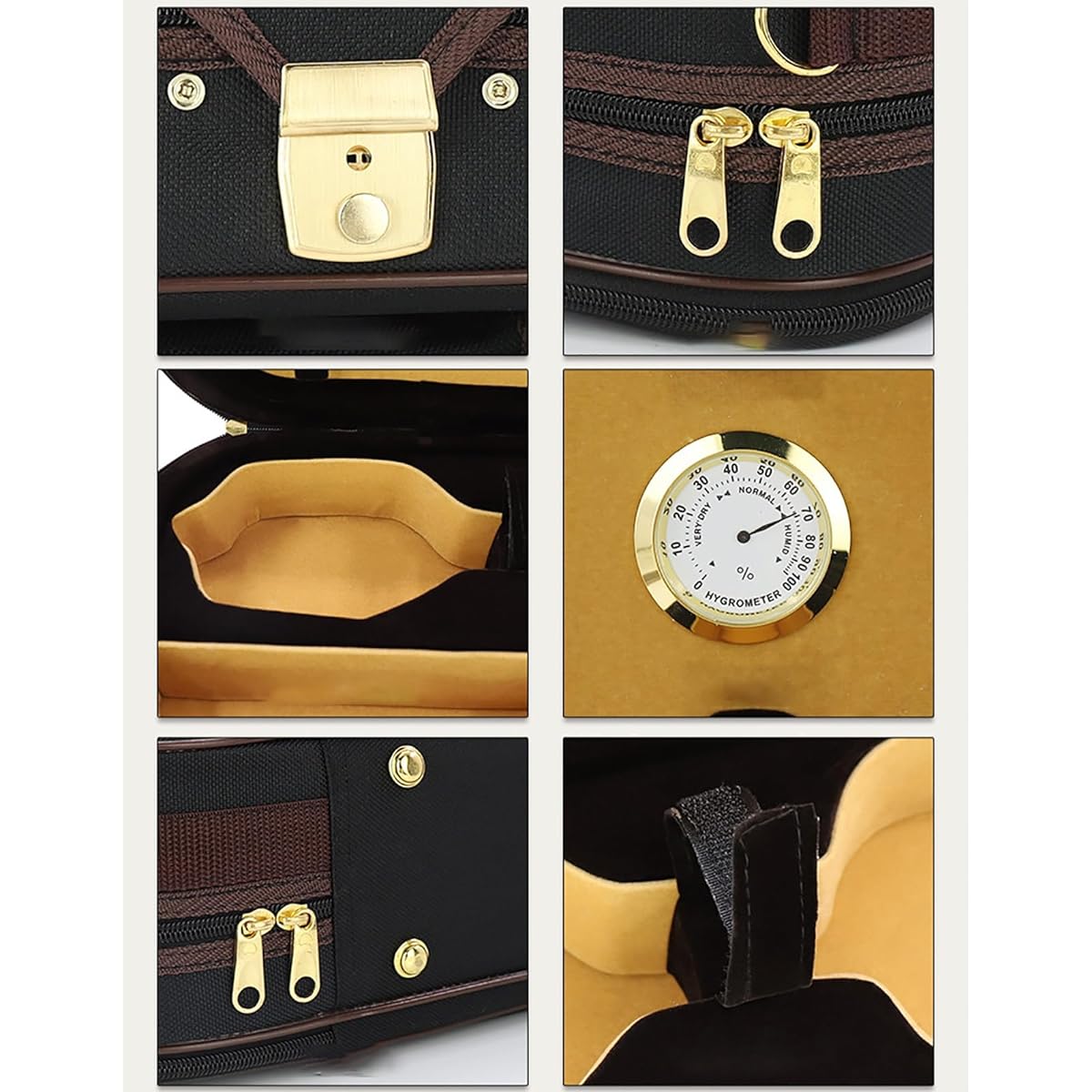 Violin Case Oxford Cloth Violin Case Double Shoulder One Shoulder Lightweight Violin Backpack (Color: Black, Size: 3/4)