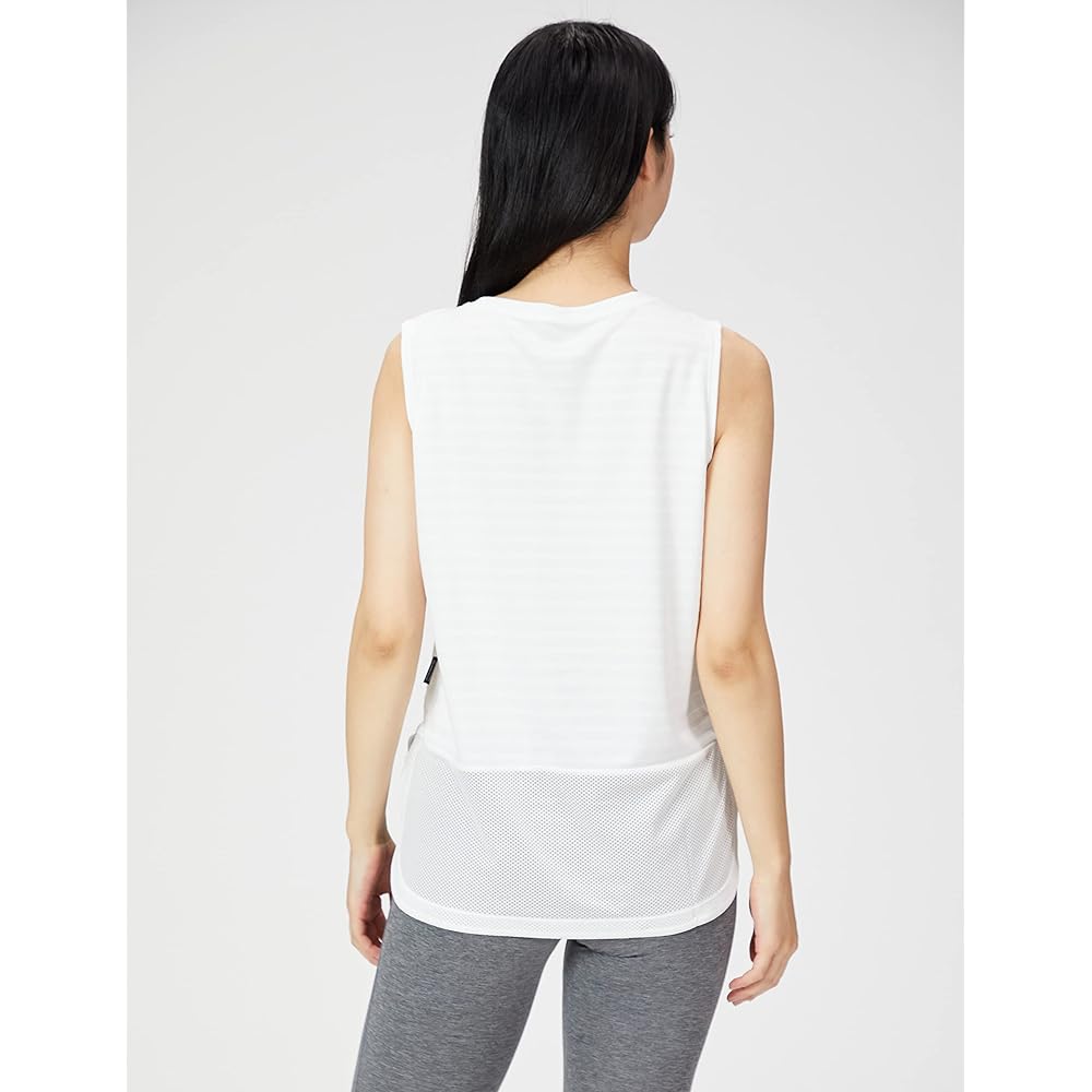 [CEDA BLUE X/Wacoal] CW-X Outerwear Top Yoga Wear T-Shirt (Sleeveless) Sweat Absorbent Quick Drying UV Protection DFY510 Women's