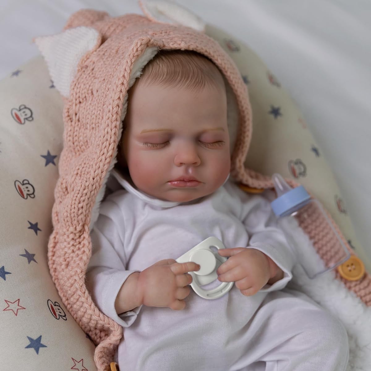 Fancci Reborn Baby Doll White Cross Body LULU 1
