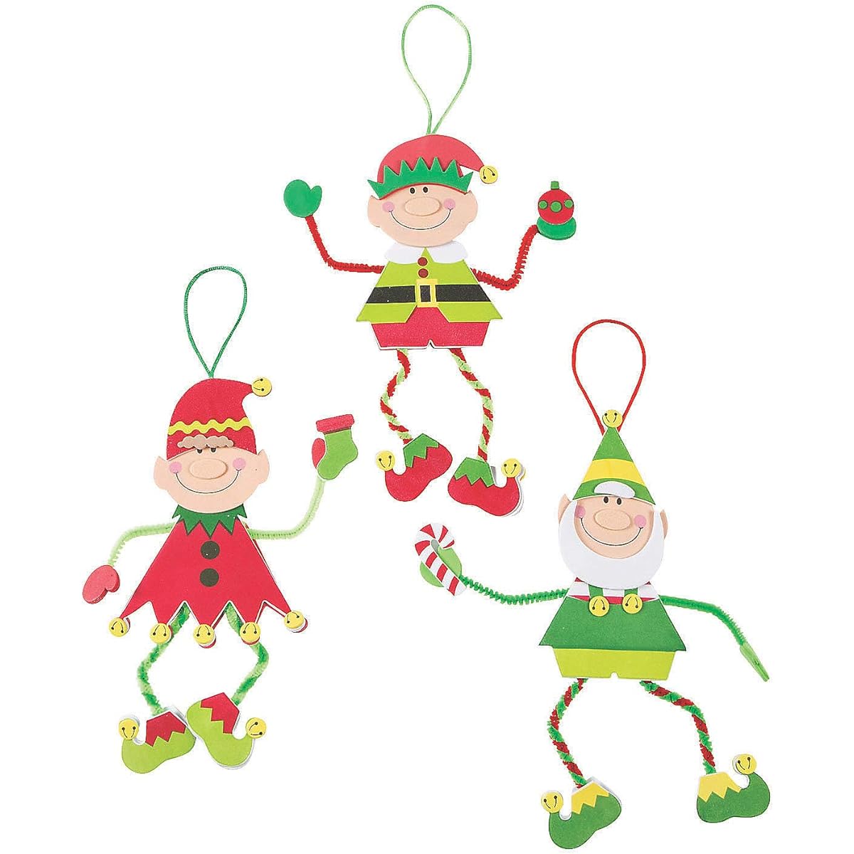 Fun Express Make an Elf Craft Kit - Craft Kit - 12 Pieces