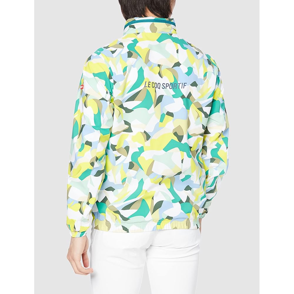 [Le Coq Sportif] Men's Blouson Water Repellent Windproof Stretch Lufform All-over Pattern Golf QGMVJK01