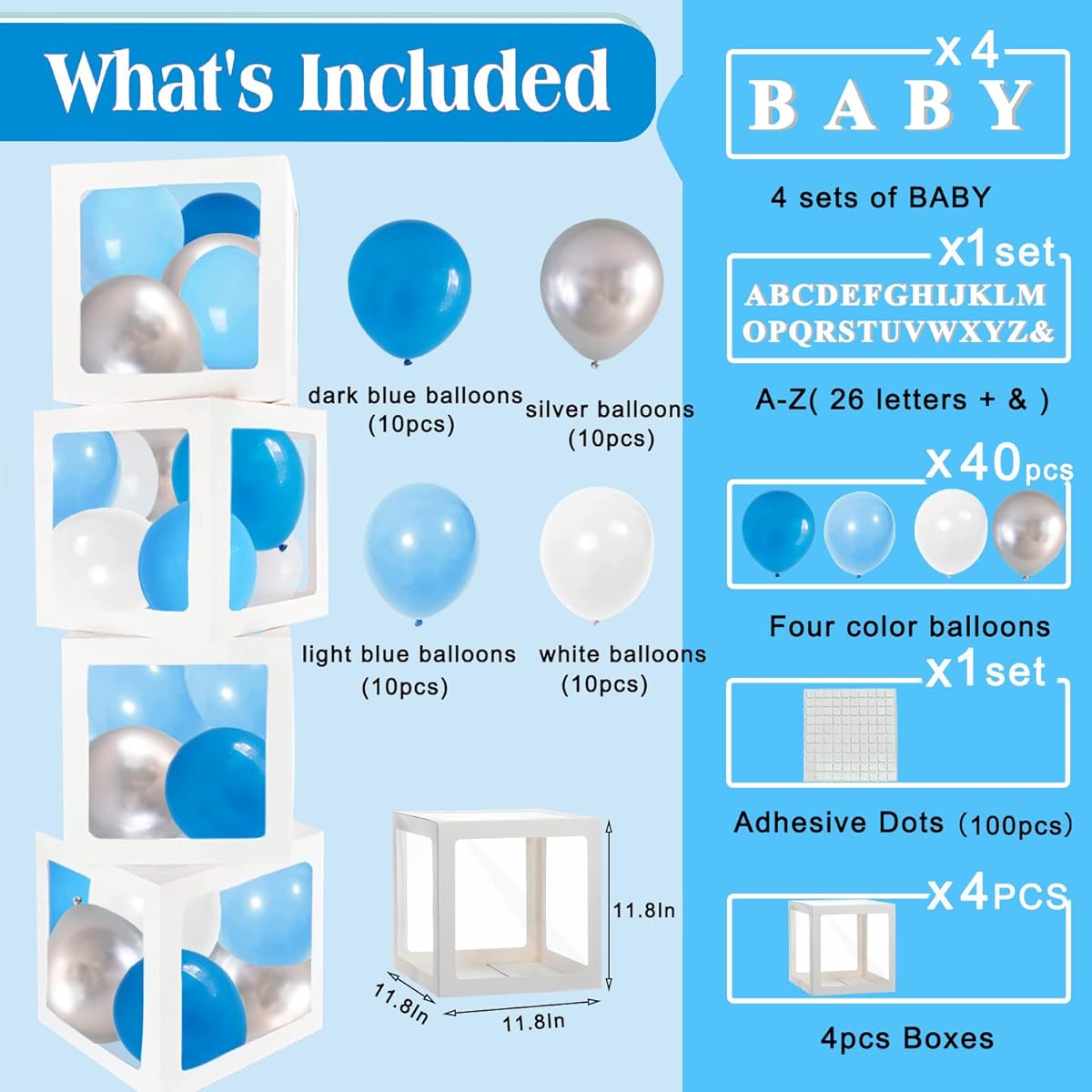 Party Decoration Blue Balloon - 1