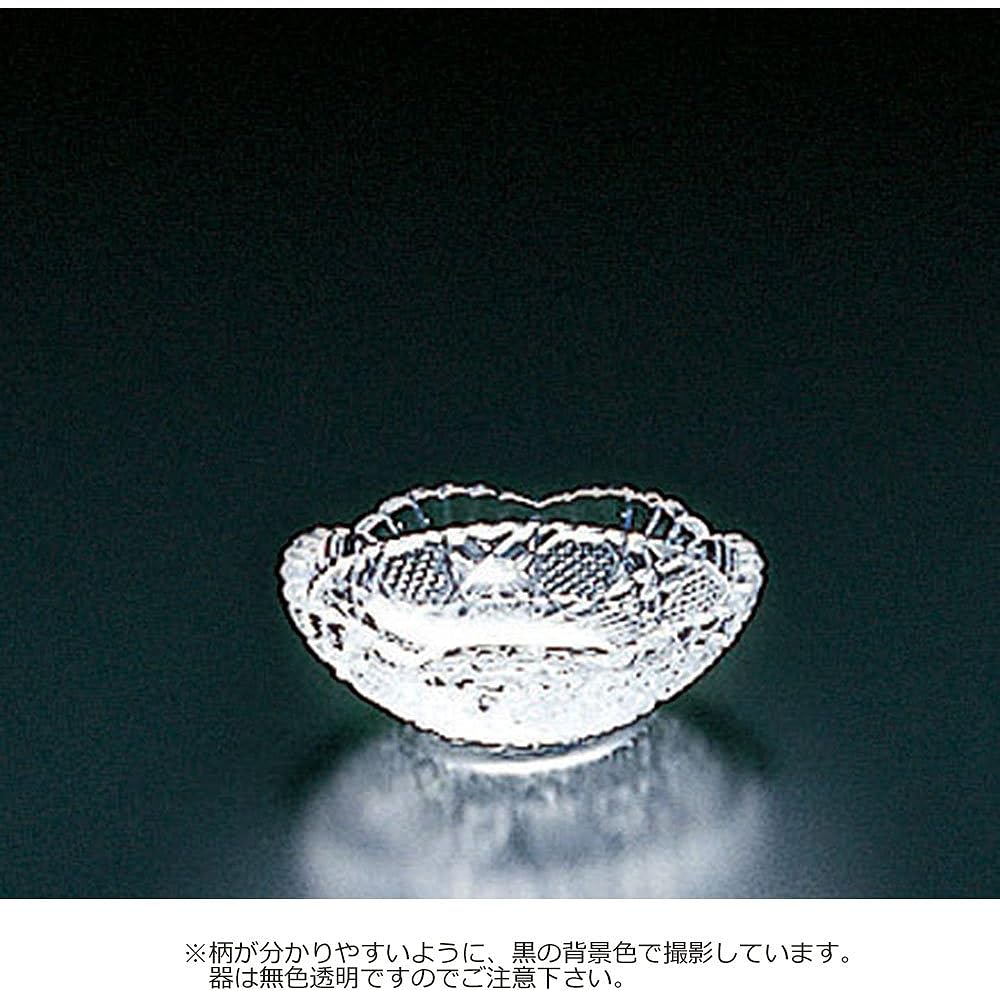Toyo Sasaki Glass Small Plate Approximately φ7.8 x 2.6cm Fuga Peep Made in Japan Set of 6 LP00610