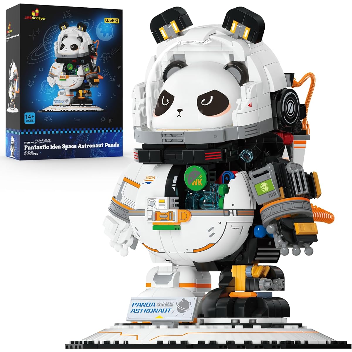 JMBricklayer Space Panda Astronaut Building Set 70005 Space Toys for Adults Boys Girls 14+ Panda Animal Display Model Building Toy Ideal Gift Idea (829 Pieces)