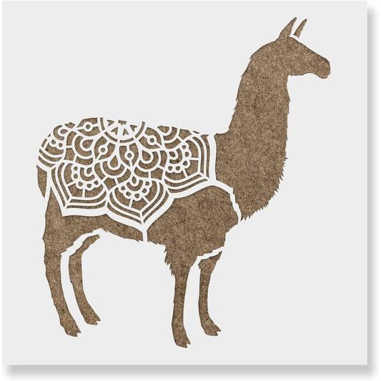 Llama Stencil Templates for Walls and Crafts - Reusable Stencils for Painting Small & Large Sizes