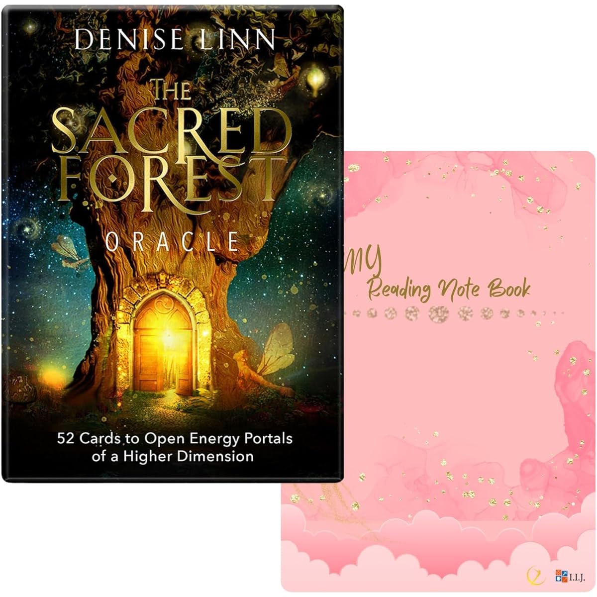 I.I.J Oracle Cards Japanese Version Fortune Telling [Sacred Forest Oracle + I.I.J Reading Note] Japanese Instruction Manual and Card Reading Note Included