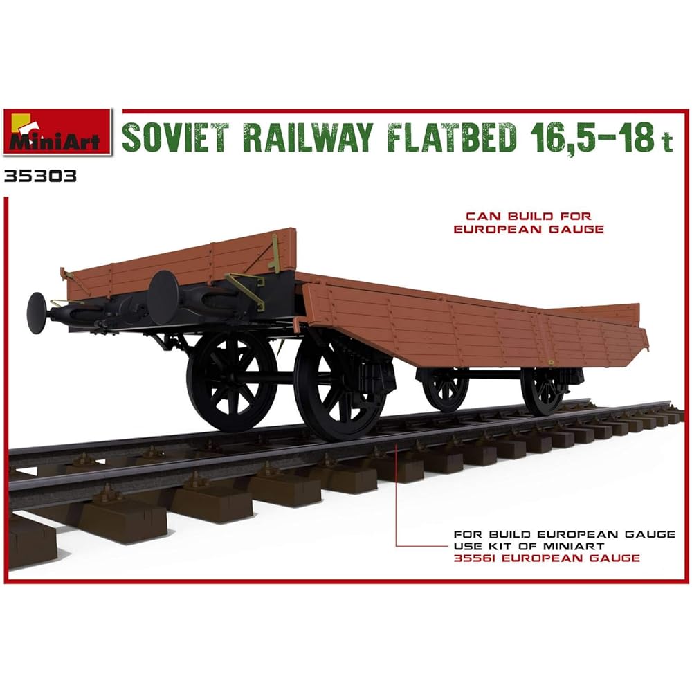 Miniart 1/35 Soviet open wagon 16.5-18 tons plastic model MA35075