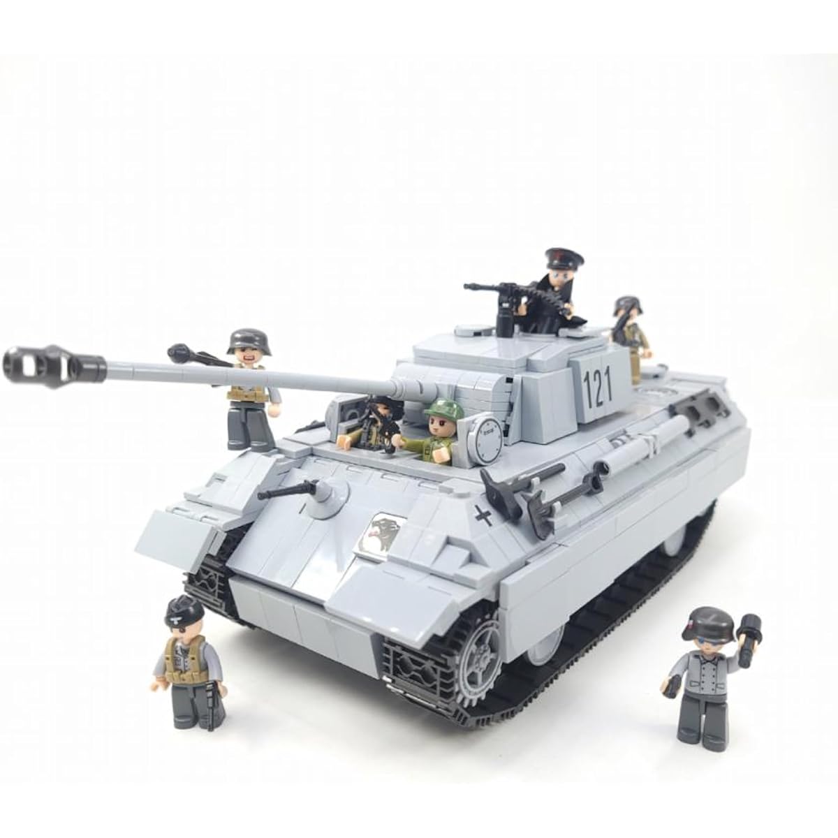 General Jim's World War 2 German Panther 121 Tank Military Building Blocks Blocks - Military Army Tank Set of 990 Brick Pieces and Weapons - Teen and Adult Toys