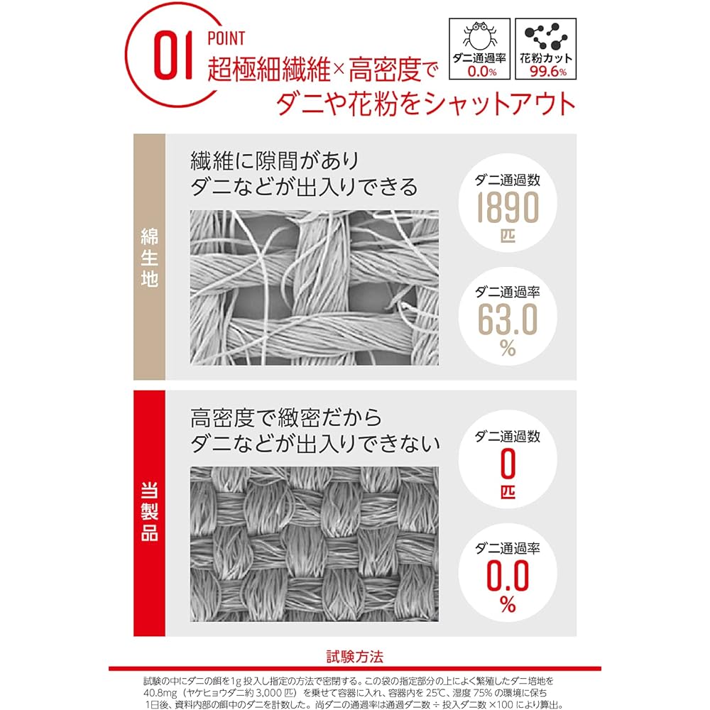 AQUA Duvet Cover Dust Mite Resistant Duvet Cover Single [TEIJIN] Teijin High Density Fabric Dust Mite Passage Rate 0% Pollen Reduction Gray No Chemicals Non-Dust (Former Company Name: Nice Day) 37600113