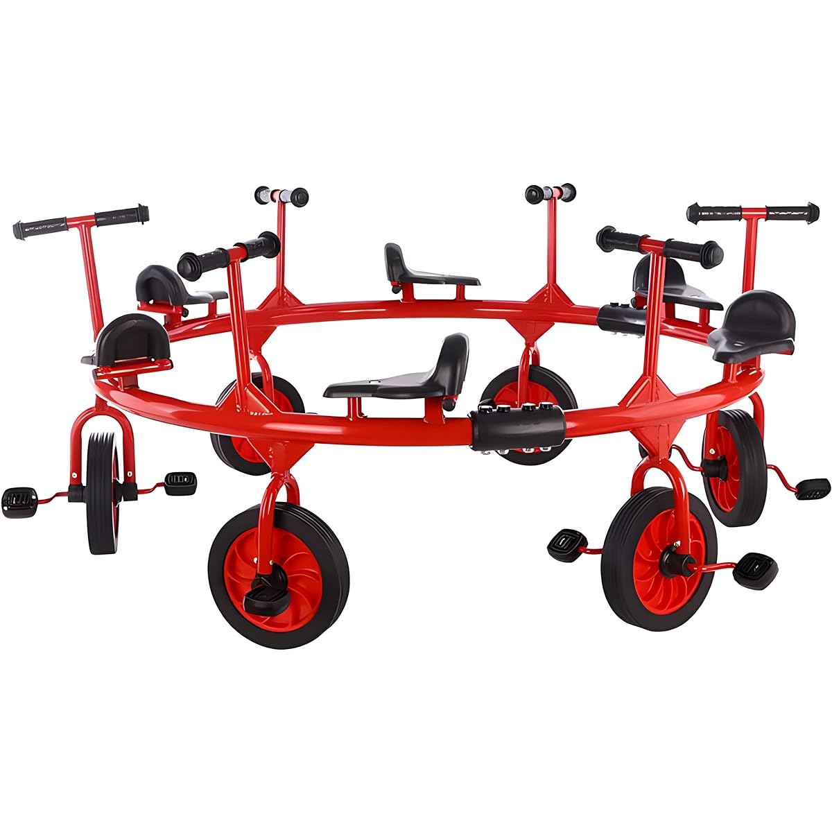 Kids Pedal Tricycle Preschool 360 Degree Spin Car Backyard Kindergarten Playground Daycare Classroom Outdoor Play Equipment Encourages Active Play Encourages Social Interaction