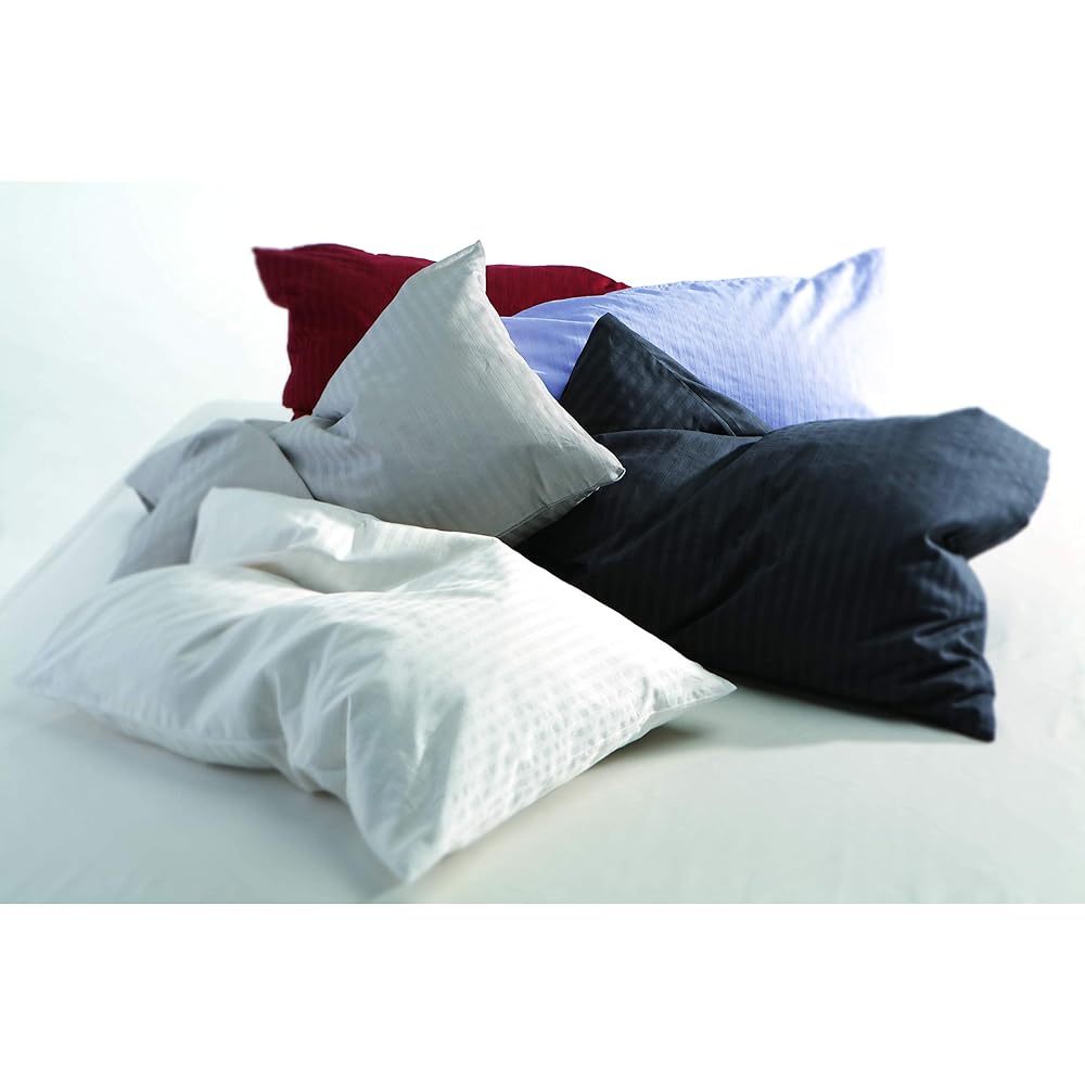 [Authentic French Bed Product] Mattress Cover Gray Double (140x195x35cm) "Line & Earth Fitted Sheet" 100% Cotton (Dobby Weave) Compatible with Mattress Thickness 30cm Made in Japan 36655370