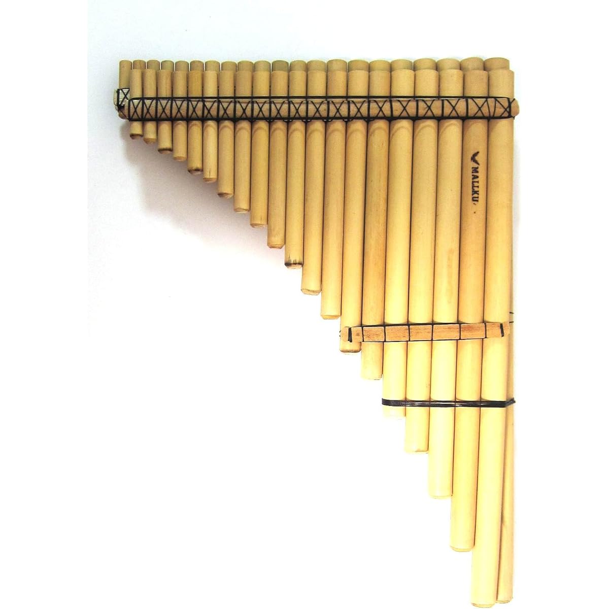 Chromatic Sampogna Professional Marimacho 2-row type (20+21 tubes) made of reed [Marukusha] [ZAMPOnA CROMATIC MARIMACHO MALLKU 20+21]
