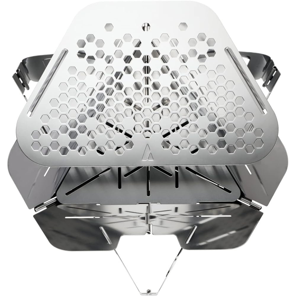 [AUTEC CAMP] TRY AND GRILL Triangle Grill A0-112100 Charcoal Bed Grill Set Bonfire Stand Barbecue Stove (Compact Grill Lightweight Foldable AUTEC CAMP) Audio Technica