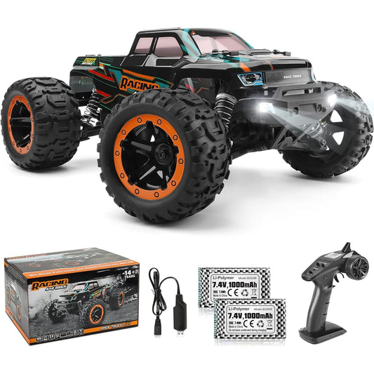 HAIBOXING RC Car 16889 1:16 Remote Control Car for Adults High Speed 36km/h RC Truck RTR RC Crawler 2.4G All Terrain Waterproof Off-Road Vehicle with 2 Batteries Gift Toy for Boys Age 8+