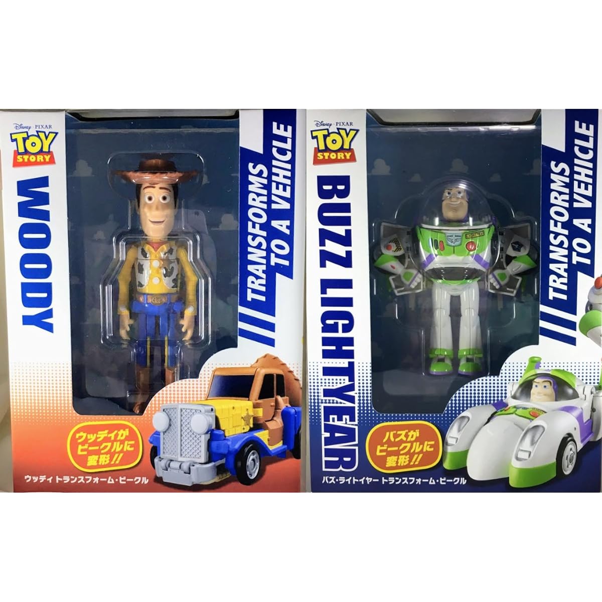 Tokyo Disney Resort Official Toy Story Woody & Buzz Transform Vehicle Set Disney Exclusive