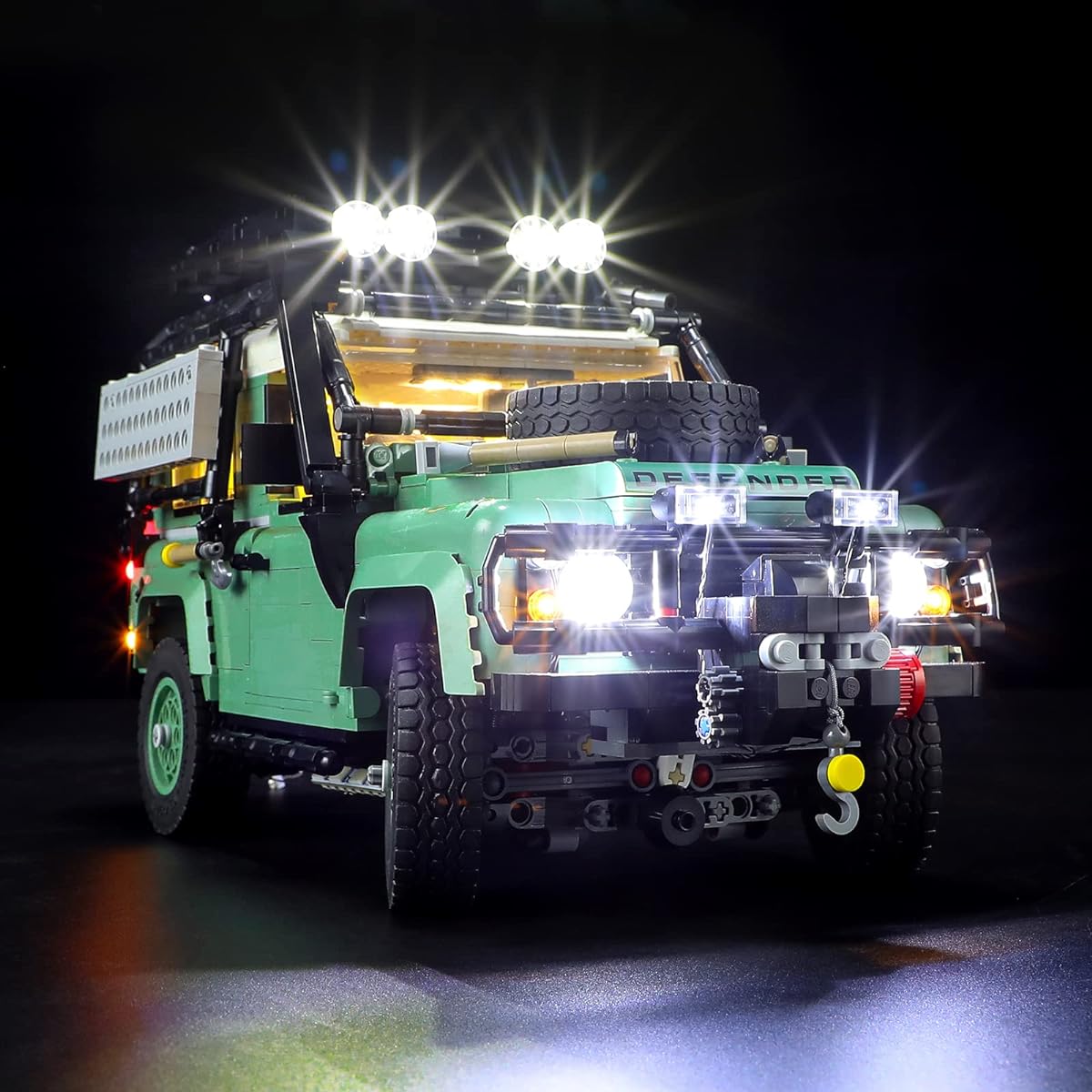 BRIKSMAX LED Lighting Kit for LEGO-10317 Land Rover Classic Defender 90 - Compatible with Lego Icon Building Blocks Model - Lego Set Not Included
