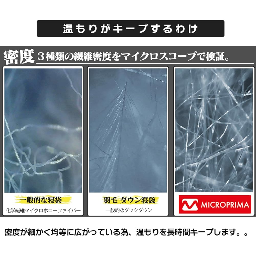 [kokua.] Sleeping bag, all season, compact sleeping bag, mat, lightweight, envelope type, artificial down, 210T, limit usage temperature -15℃, down