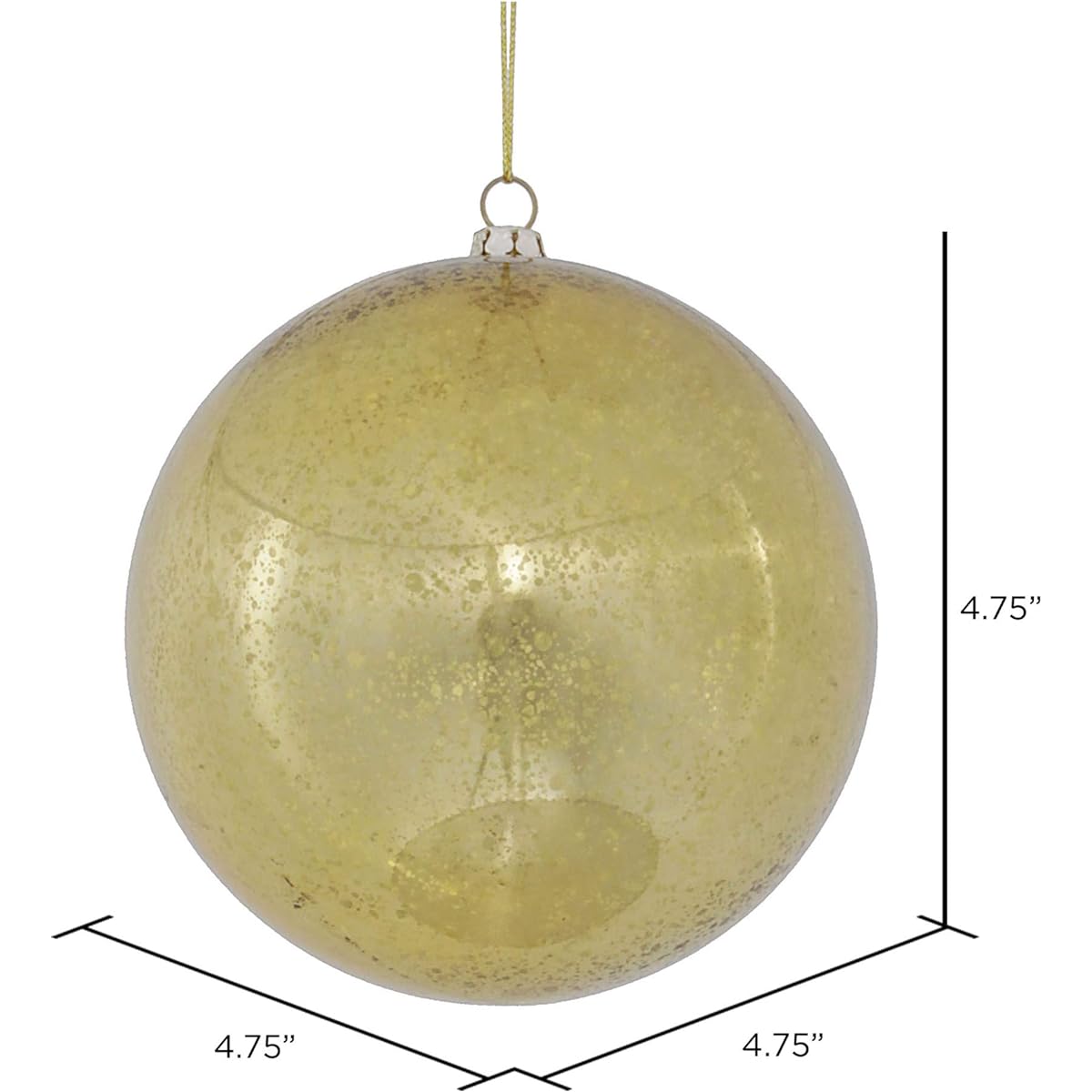 Vickerman M166303 Balls with Mercury Finish in a Bag of 6 4.75" Gold M166408