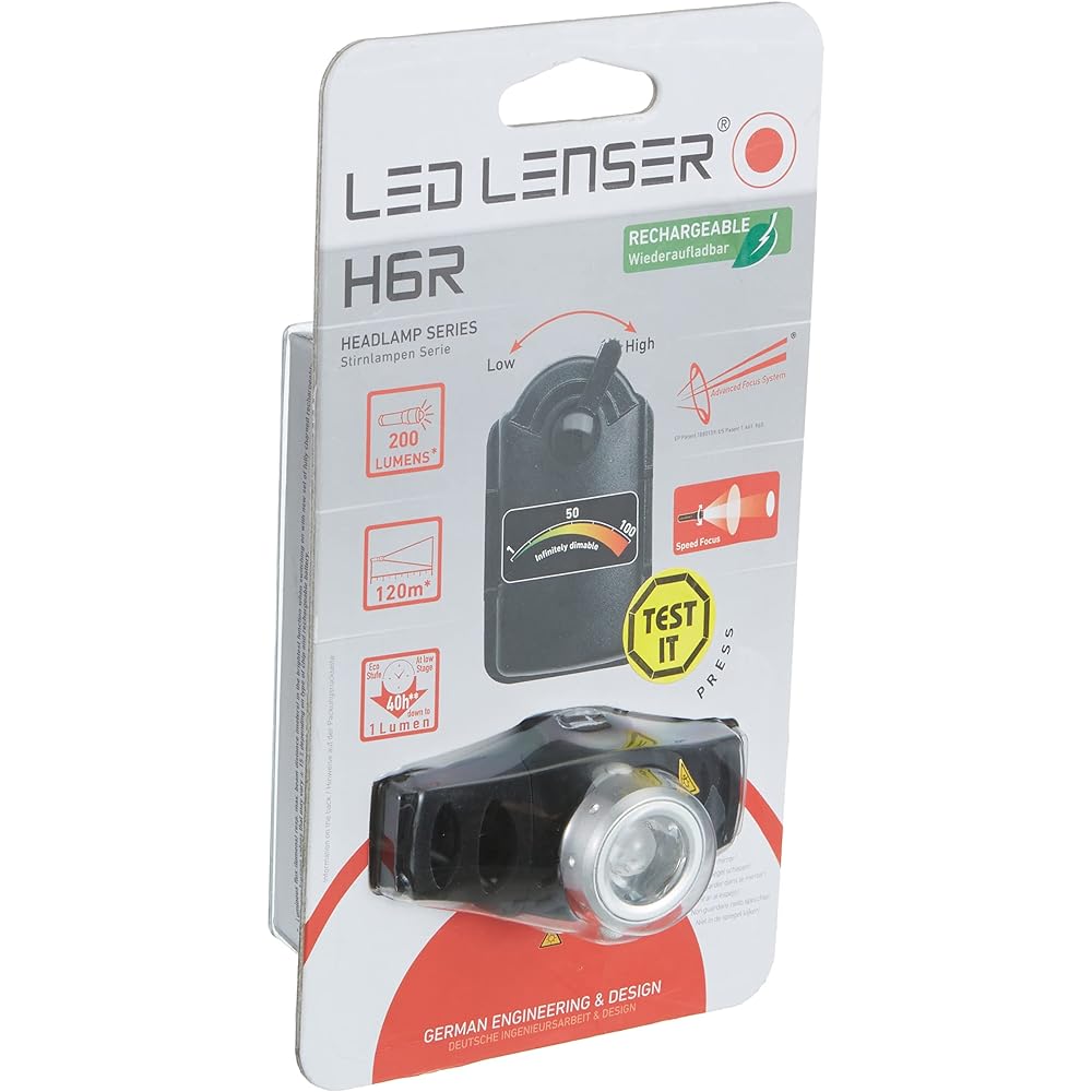 Ledlenser LED Headlight H6R Rechargeable Headlight Alkaline Battery Usable Focus Simple Packaging 7396-R [Japanese Genuine Product]
