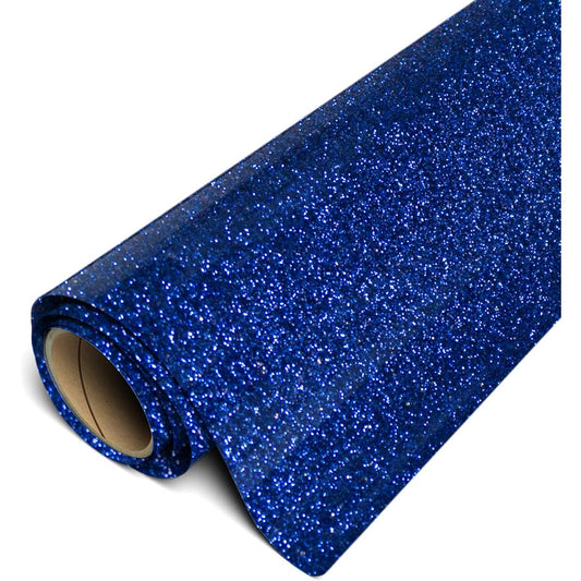 Siser Glitter 11.8" x 5 Yard Roll (Royal Blue, 15 Feet)