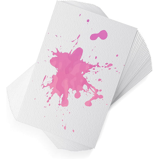 30 Sheets Watercolor Paper A5 Watercolor Paper Pad 140lb/300GSM Cold Press Watercolor Paper Watercolor Sketchbook Painting Art Creations Drawing Supplies (28.3 x 5.8 Inch)