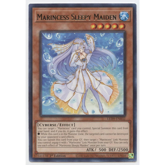 Marine Sleepy Maiden - LED9-EN032 - Rare - First Edition.