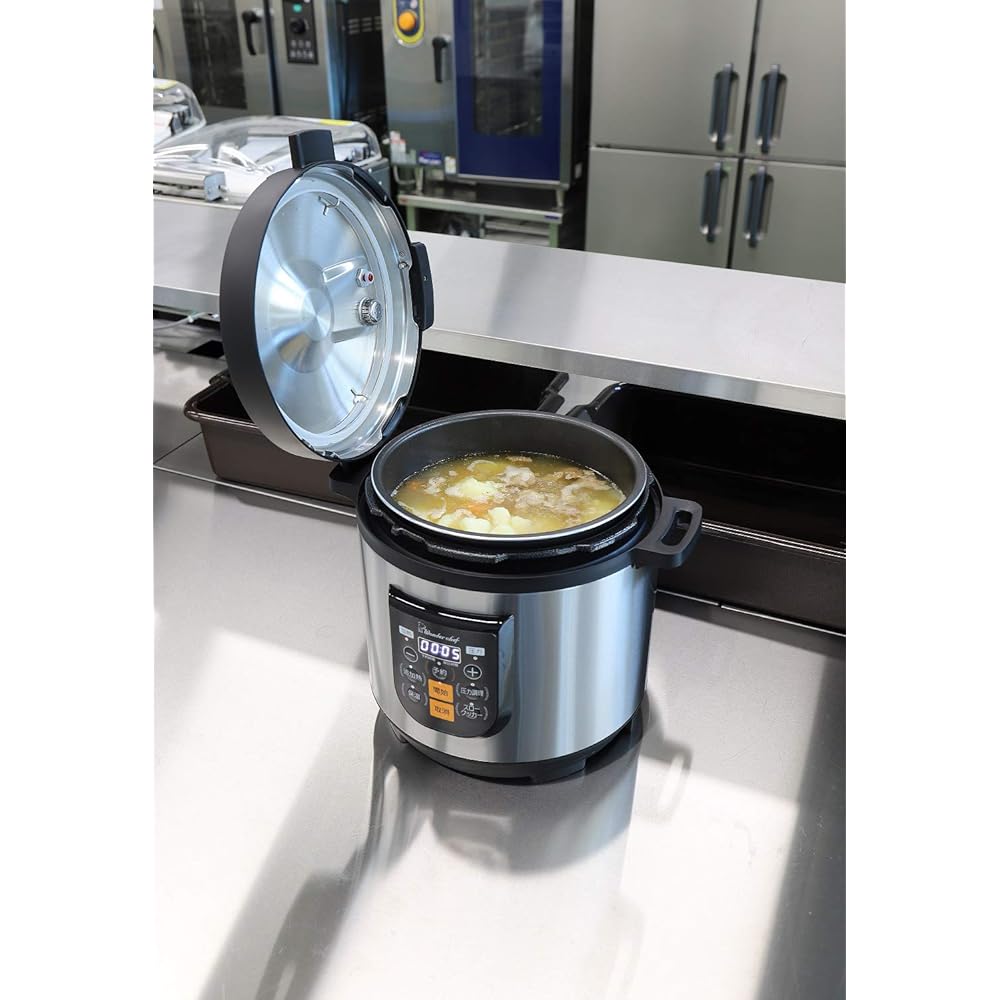 Wonder Chef Household Microcomputer Electric Pressure Cooker Raku Pump Port 8L OEDF80 Silver