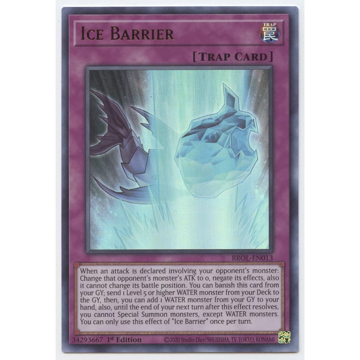 Ice Barrier - BROL-EN013 - Ultra Rare - 1st Edition