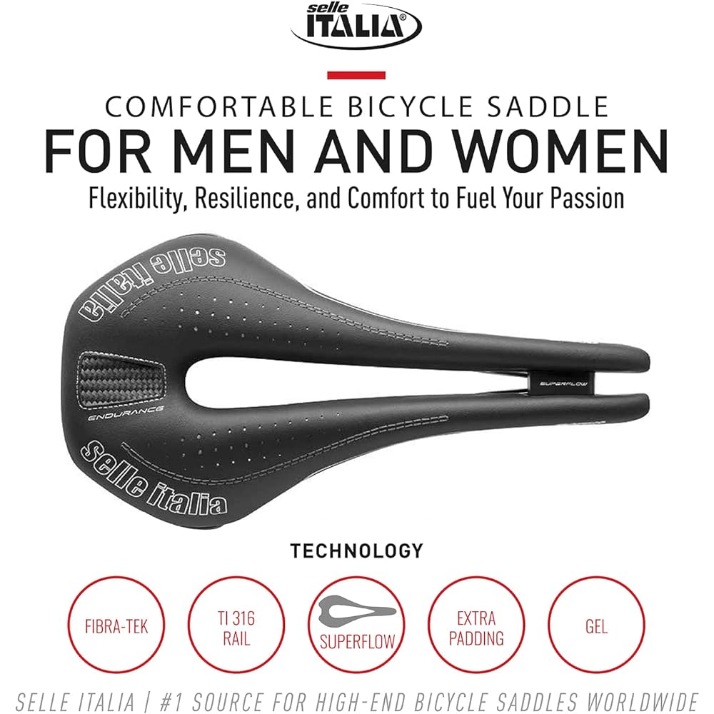 Selle Italia SELLE ITALIA NOVUS Endurance Ti316 BK S S.Flow Black