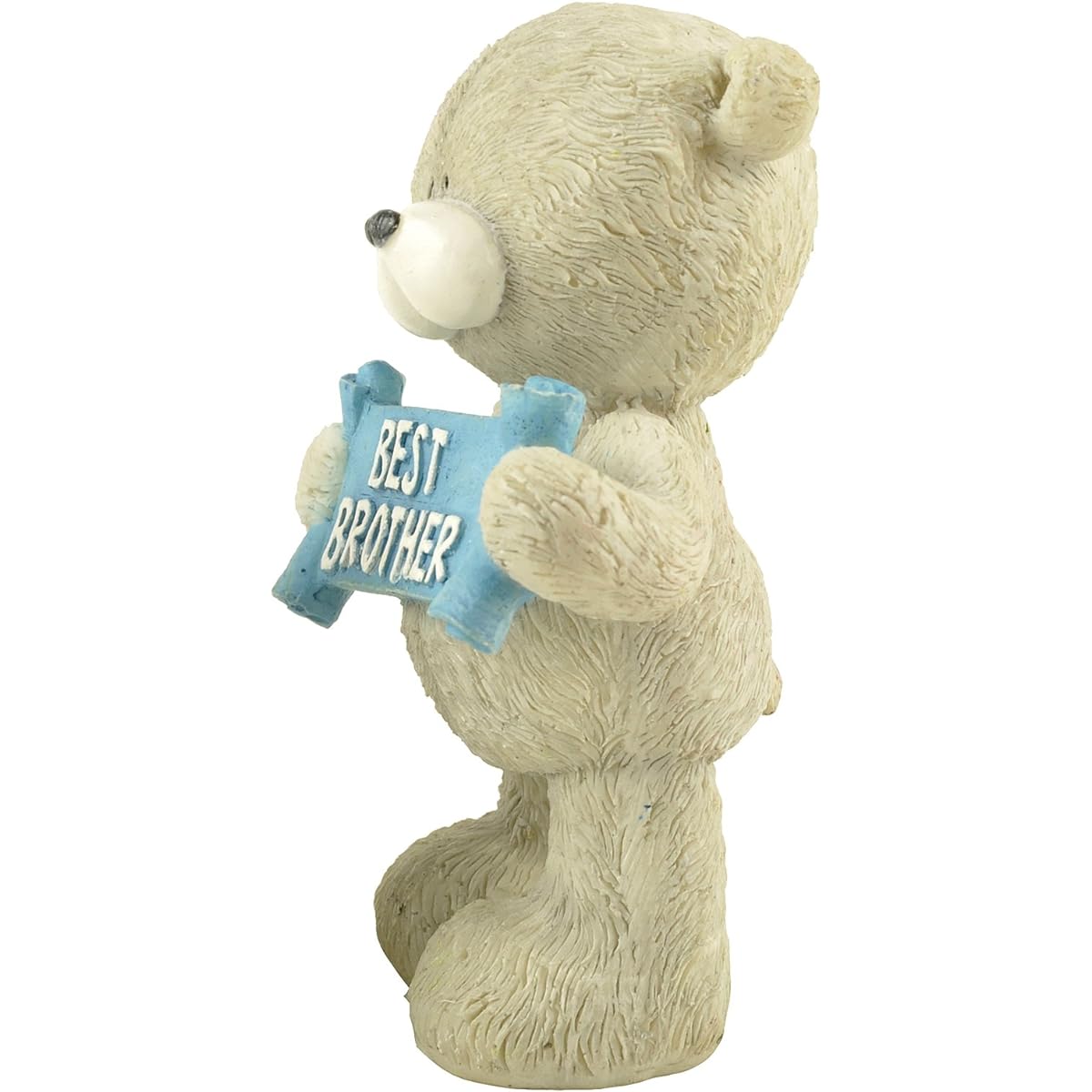 PlentifulHome Resin Bear Figurine Cute Calf Best Sibling Banner Decoration Perfect Gift for Siblings