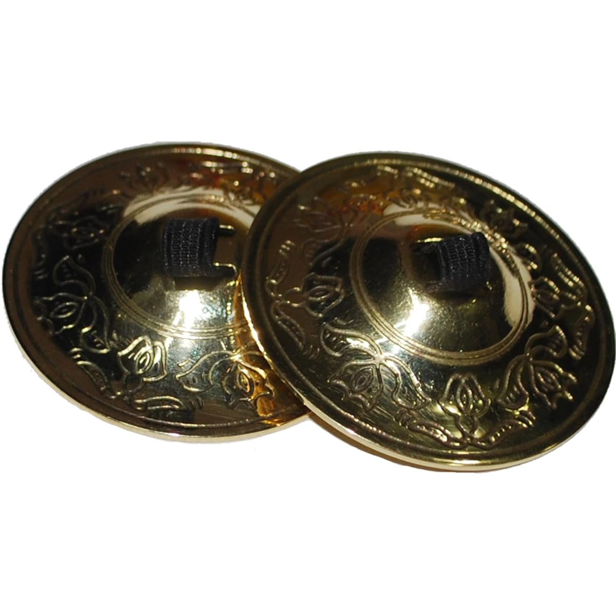 Wevez Ladies Belly Dance Finger Cymbals 2 Pairs/4 Pieces One Size Gold