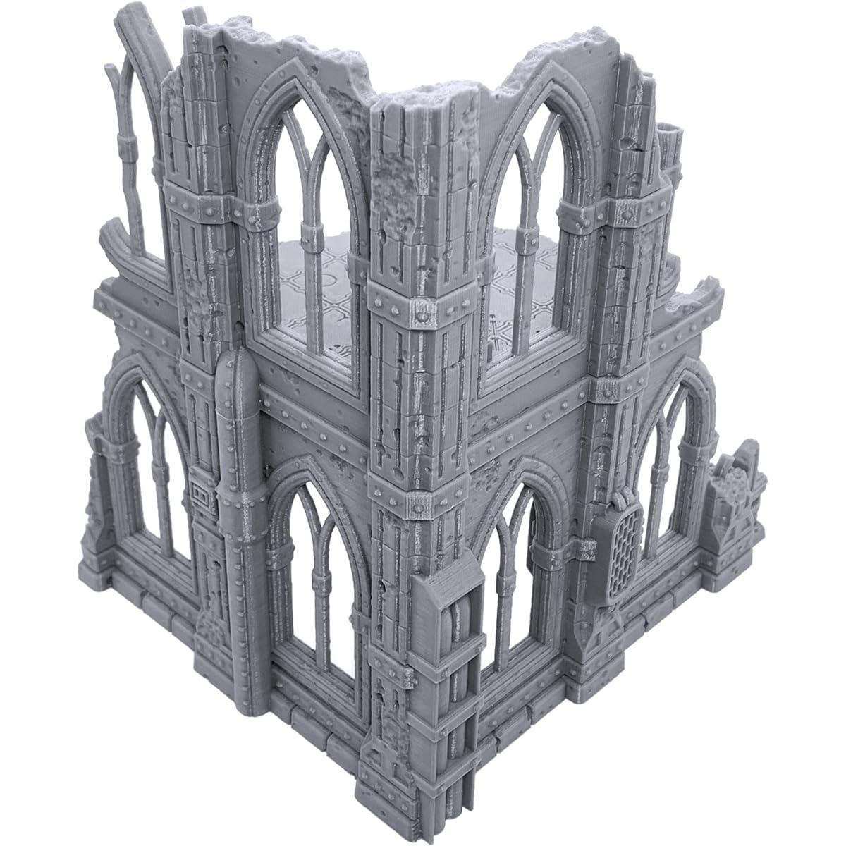 Gothic Sci-Fi Ruins (Set B) by Terrain4Print, 3D printed tabletop RPG landscape and wargame terrain for 28mm miniatures