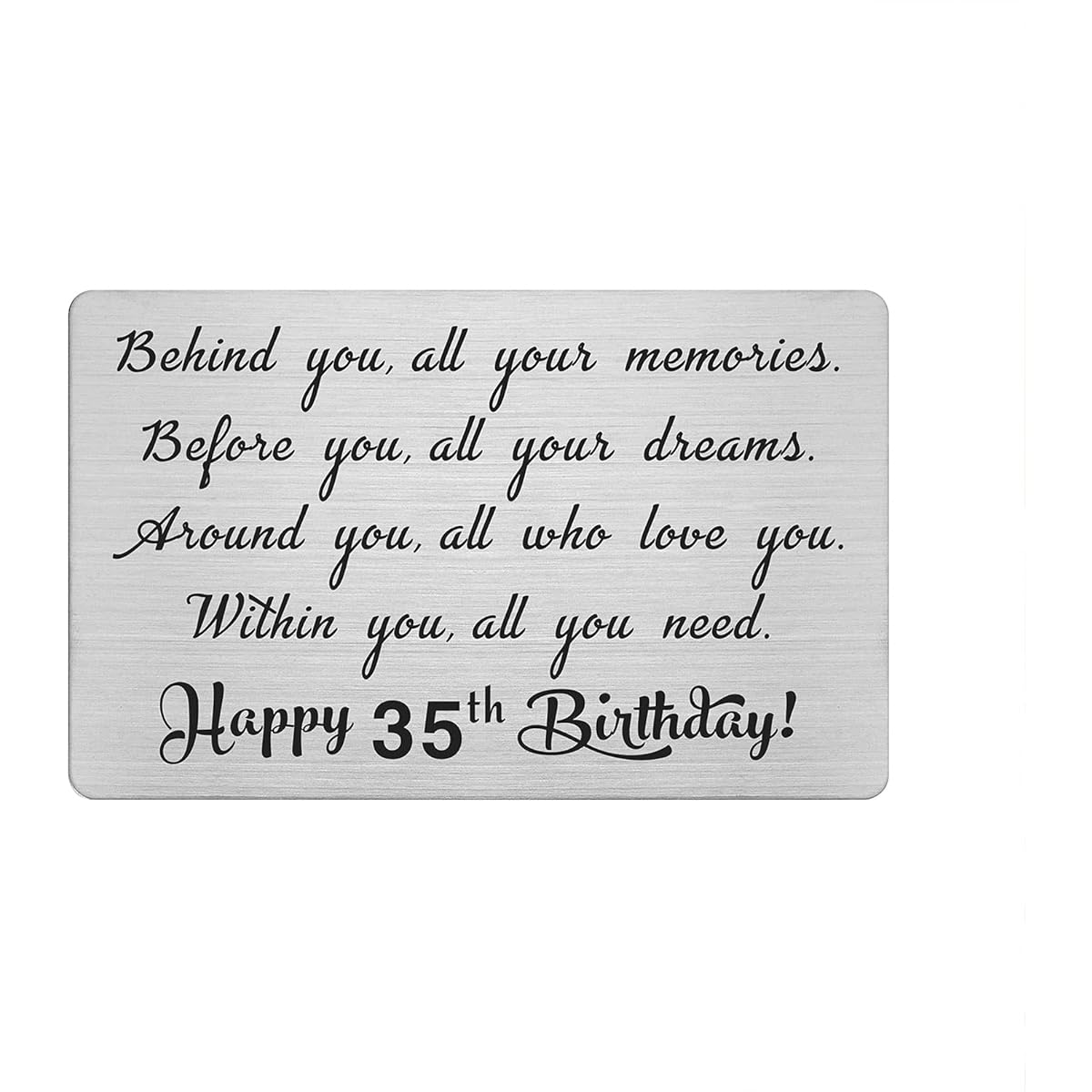 35th Year Birthday Gifts, Funny 30th Birthday Gifts for Women and Men, Engraved Wallet Inserts, Card Decorations, Gifts