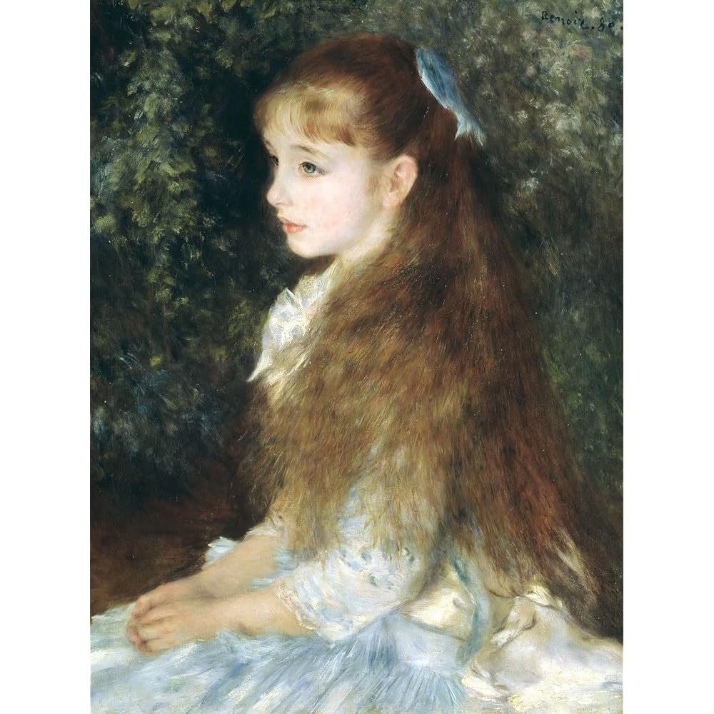 Sunny Town Gallery Painting Framed Renoir "Miss Irene Kahn d'Envers" Framed [String and hook included] F6 52 x 42 cm
