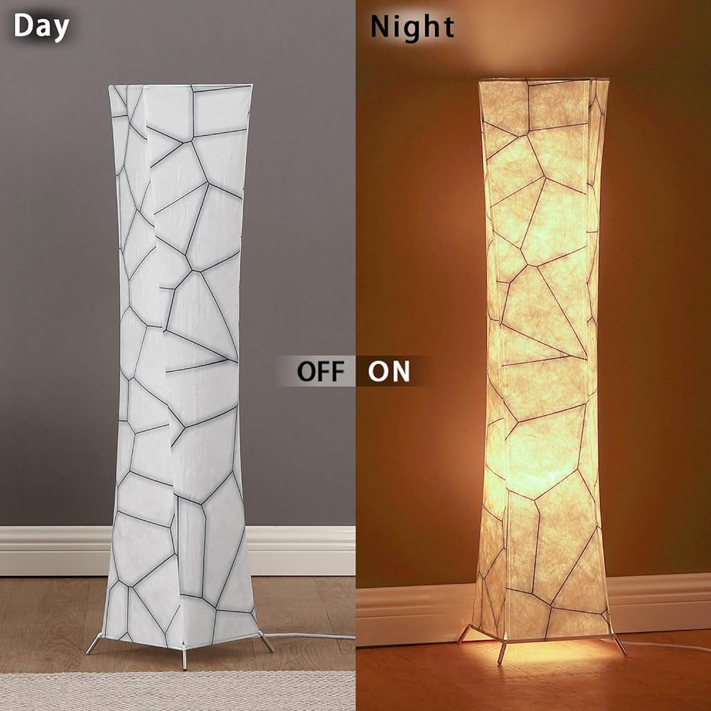CHIPHY indirect lighting, floor light, floor lamp, floor stand, dim light, LED bulb 12W, 3-level dimming, marble pattern, 3-level dimming foot switch, living room, Japanese room, bedroom, hallway, decoration, Japanese style, DIY floor lamp , Present, 20x