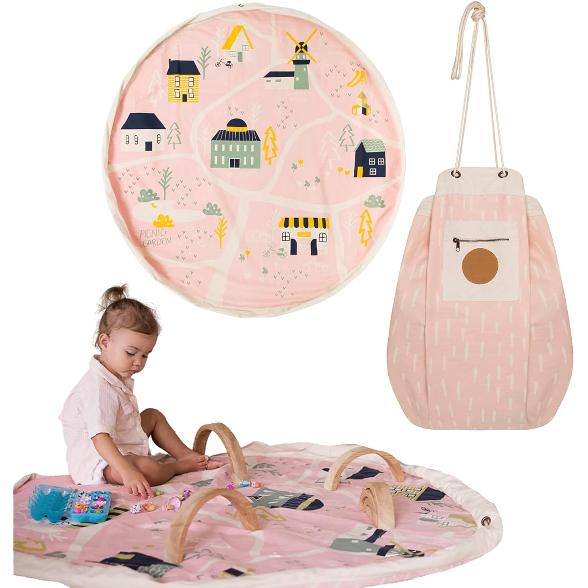 PLAYPOUCH Play Mat Raindrop Village 156401