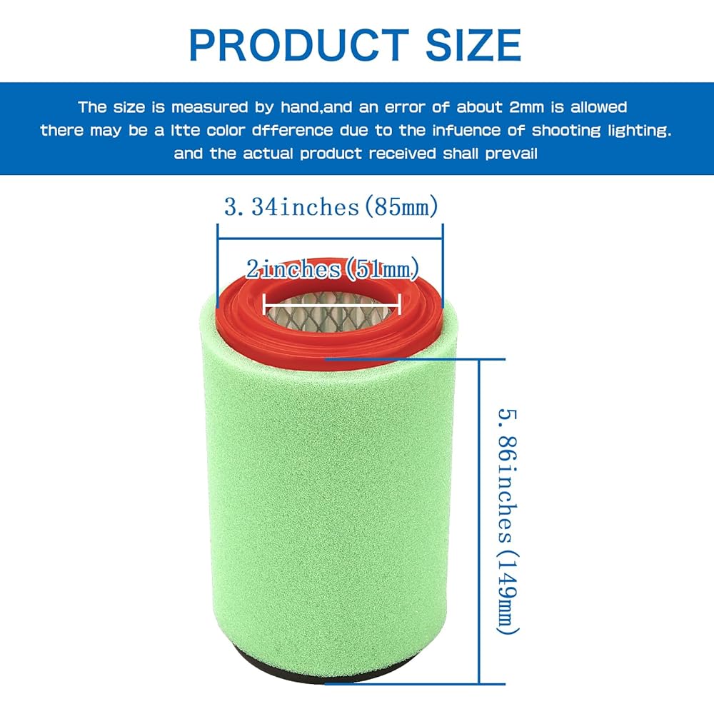 Air Filter Cleaner 1P0-E4450-00-00 4XE-E4450-00-00 for Yamaha Big Bear 400 4x4 YFM400 YFM400F YFM400FB Bear Tracker 250 YFM250X YFM250B Bruin 250 YFM250B 1999-2012