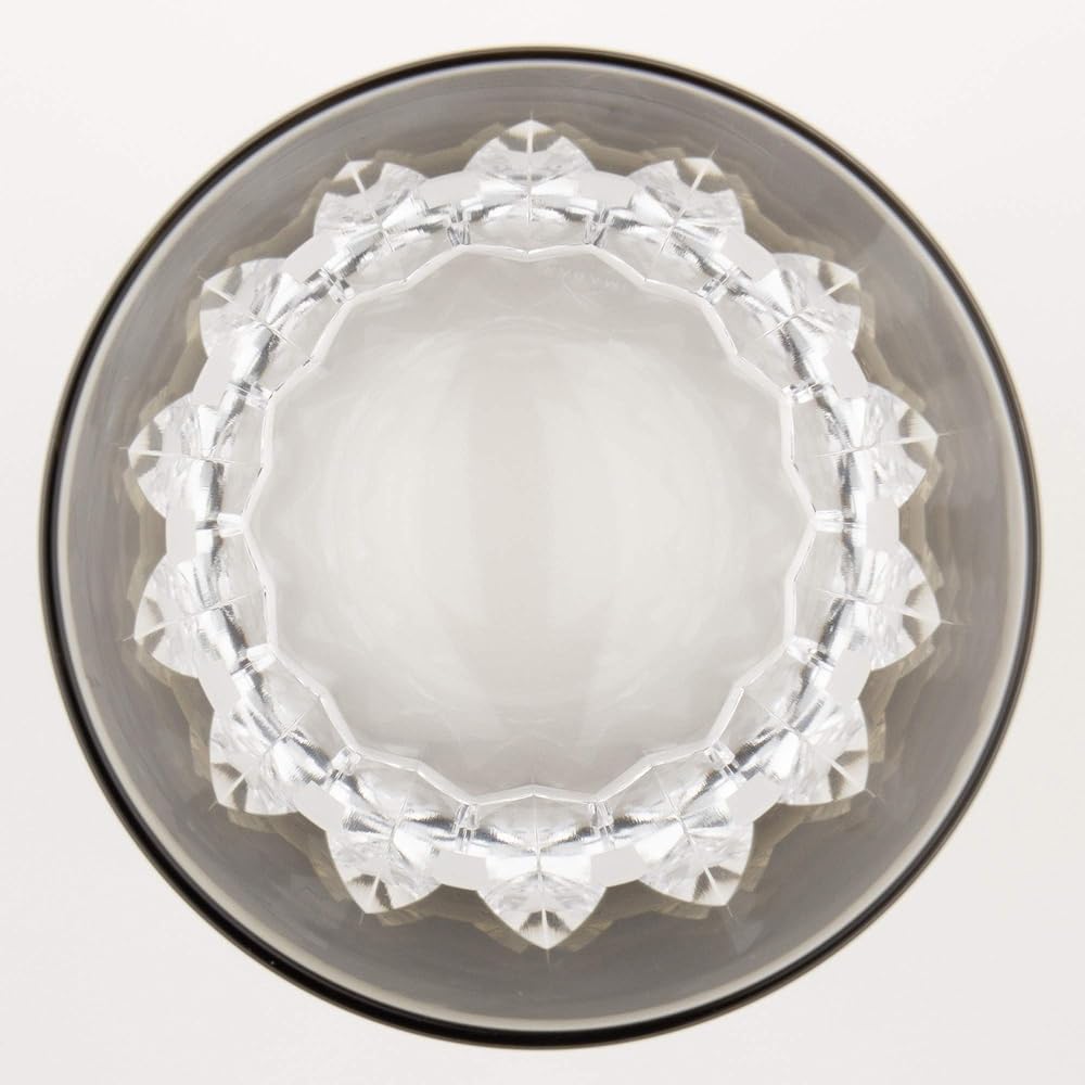 Kagami Crystal (Kagami) Rocks Glass Schoolhouse Blue Ink Color 270cc T394-312BLK