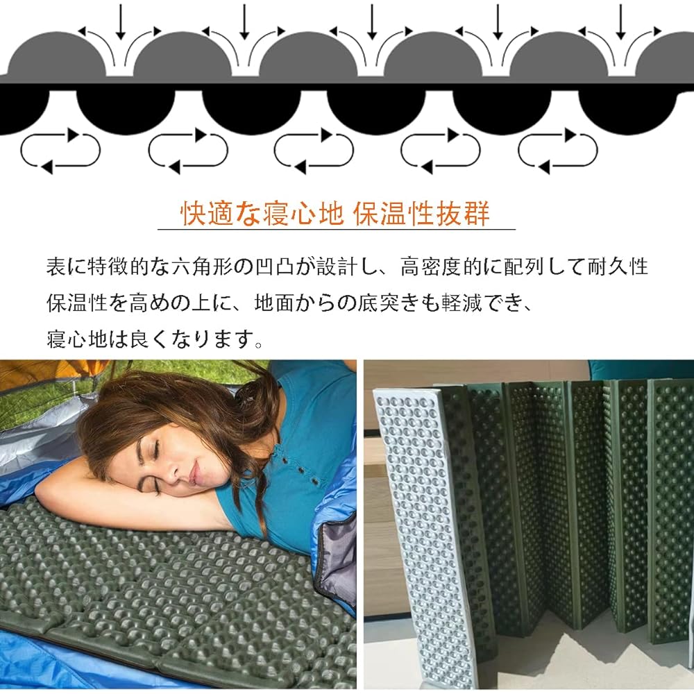 Camping Mat Leisure Sheet EVA Foam Mat Outdoor Mat Foldable Sleeping in Car Sleeping Bag Mat Extra Thick 20mm Comes with Rubber Band/Waterproof/Ultra Lightweight/Insulated