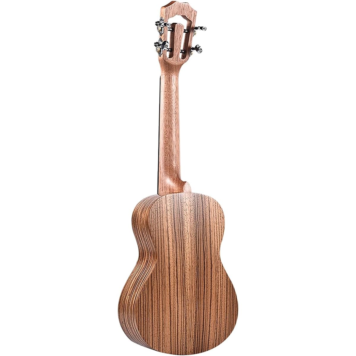 Ukulele Soprano Ukulele Zebrawood Top Board Back Musical Instrument Ukulele, (Size:23; Color:Wood)