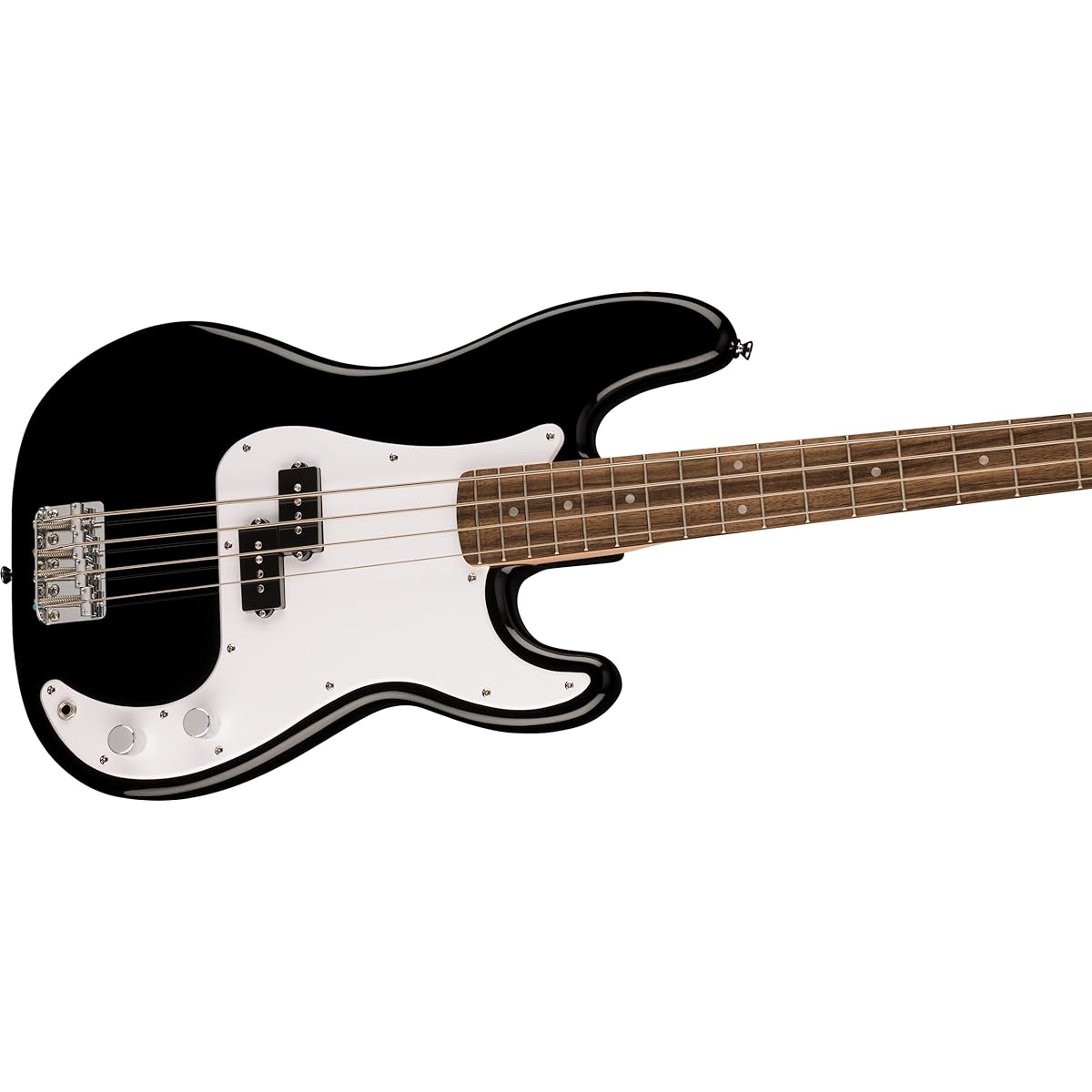 Fender Squier by Fender Squier Electric Bass Squier Sonic™ Precision Bass®, Laurel Fingerboard, White Pickguard, Black with soft case