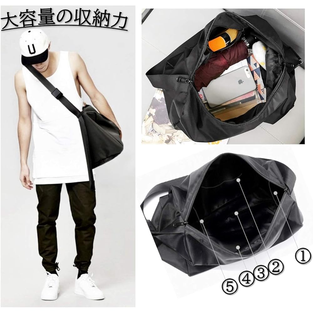 [Mallowsome] Sports Back Enamel Pool Bag Waterproof Shoulder Bag Unisex