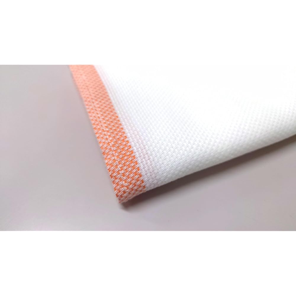 Japanese made kitchen cloth 10 pieces 100% cotton for professional use (orange)