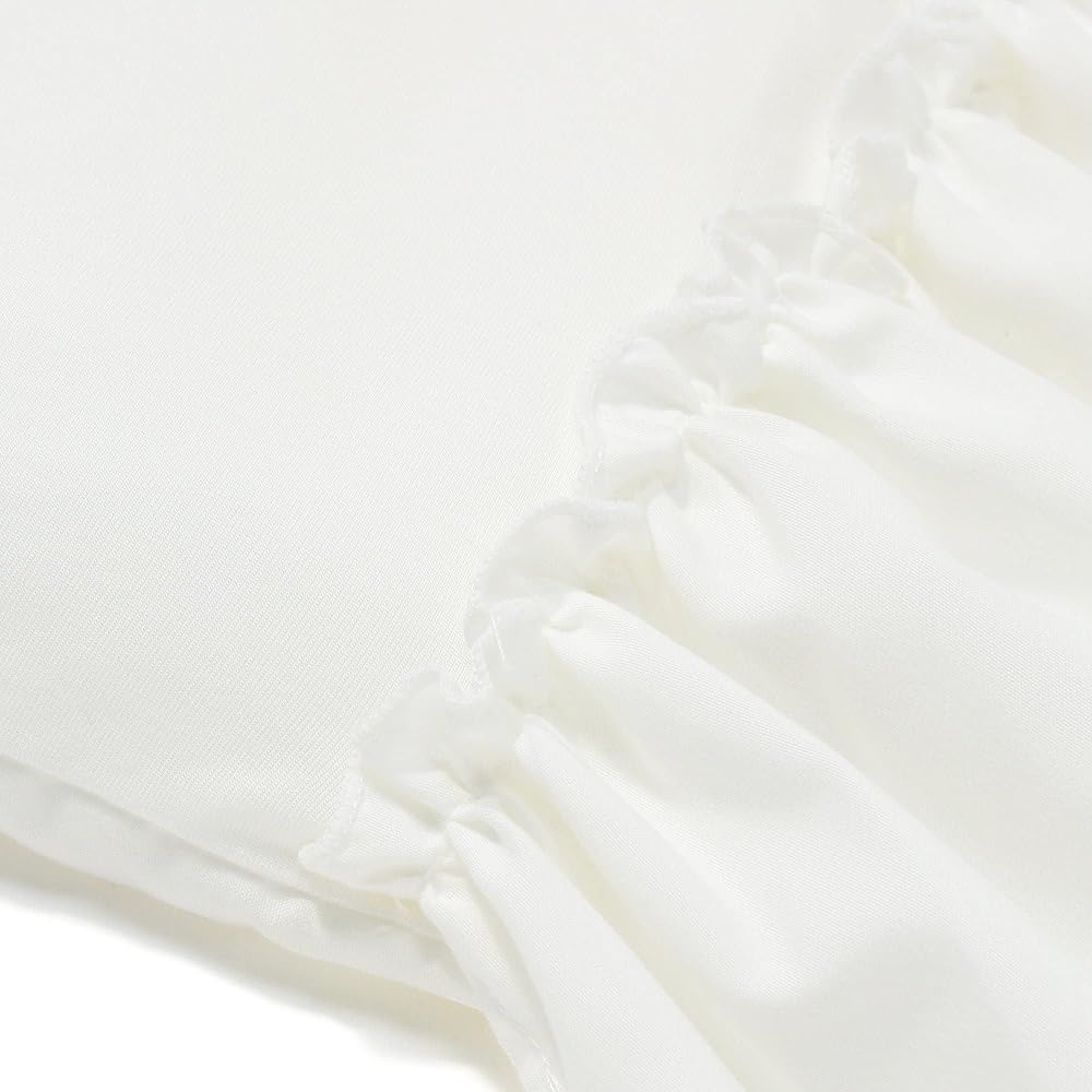 Francfranc Fluffy Cooling Bed Pad Ruffle Double White