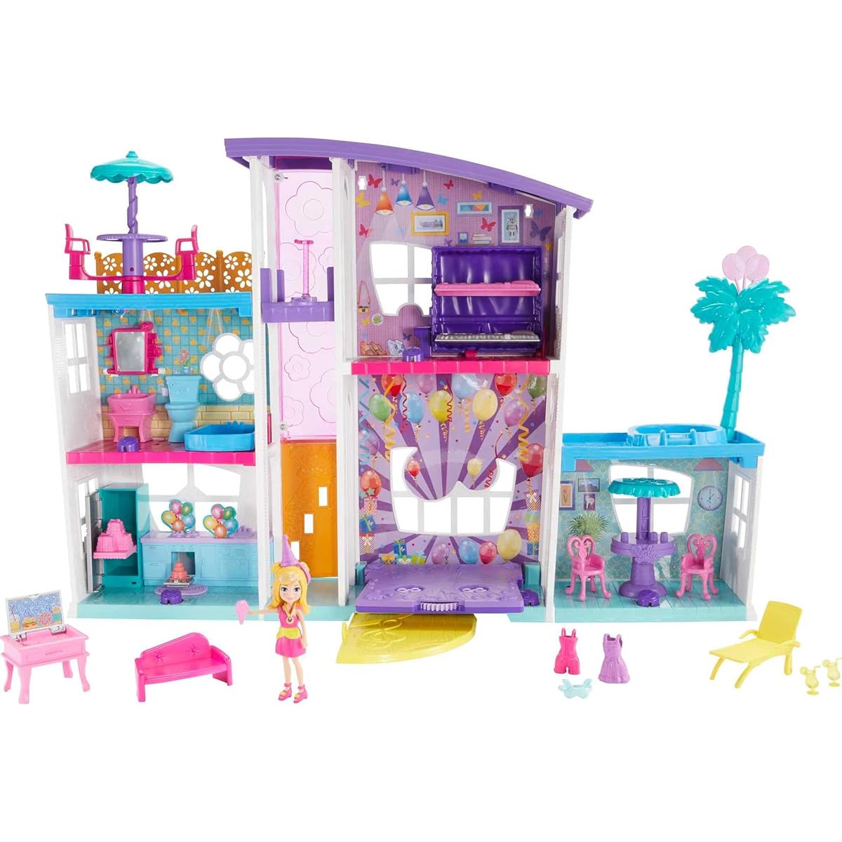 Mattel - Polly Pocket - Poppin' Party Pad