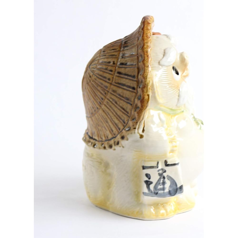 Tori Ornament White 21X18X27cm "Shigaraki Ware" Sennin Tanuki No. 9 R207-09WT