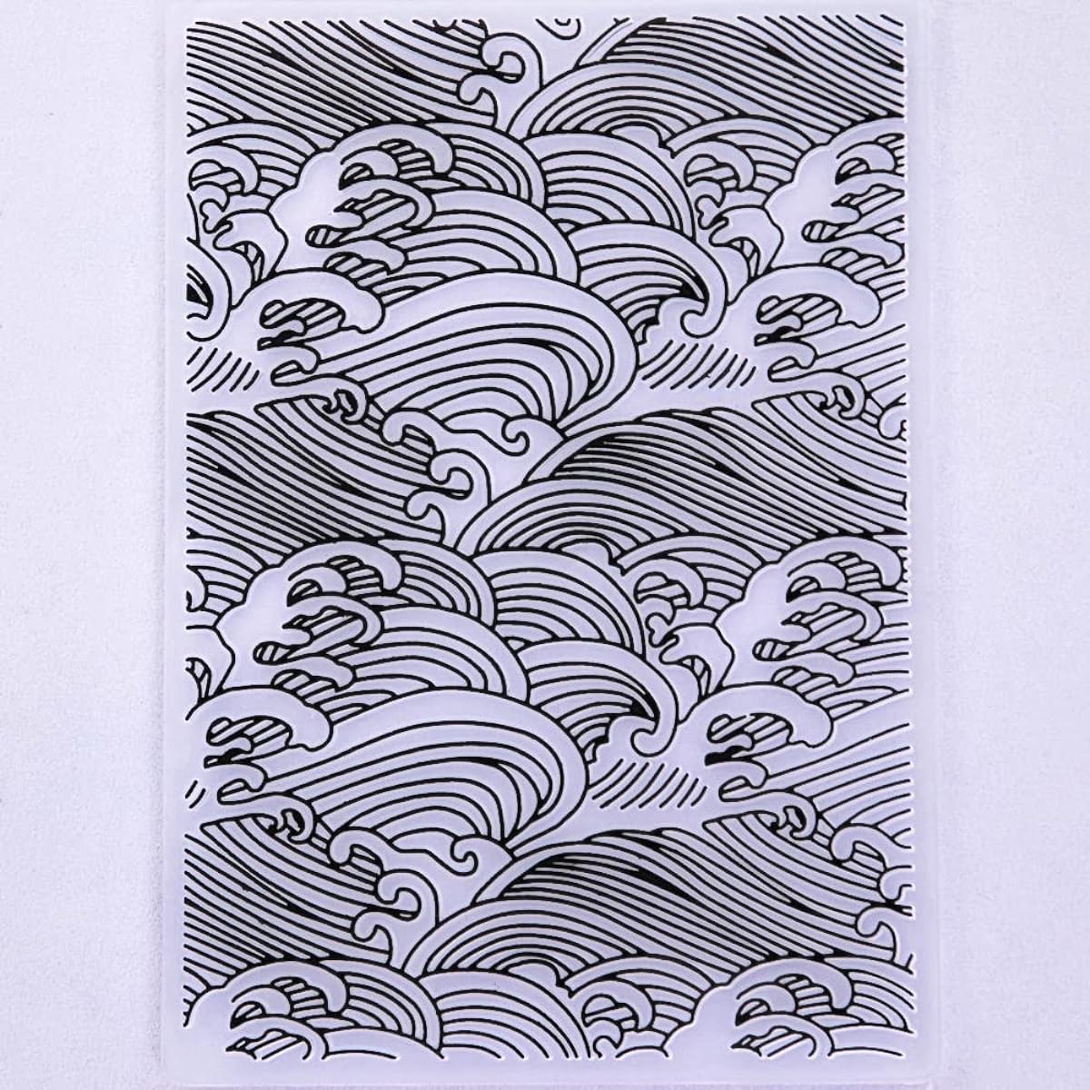 DDOUJOY Wave Background Plastic Embossing Folder for Card Making Scrapbooking and Other Paper Crafts 3022314